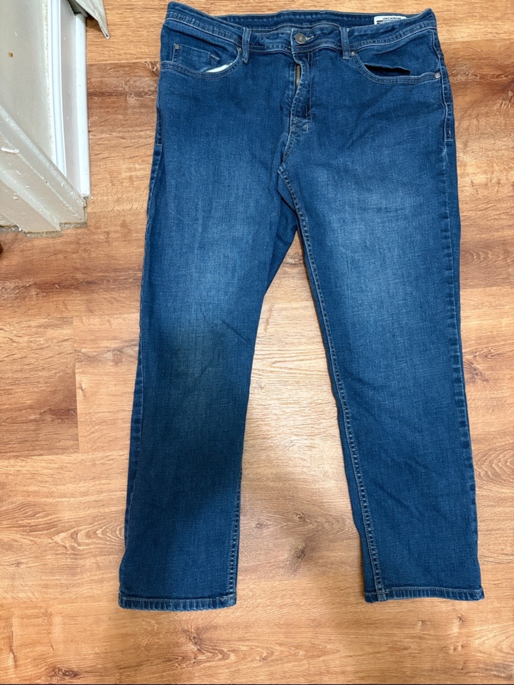 Buffalo David Bitton Men's Straight Jeans Blue Denim 38 X 30